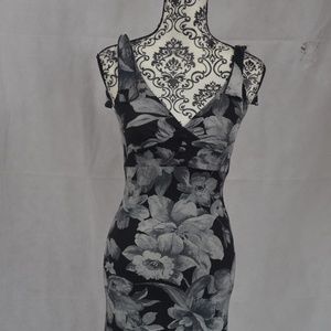 Grey and Black Cocktail Dress